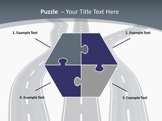 Vanishing Detour Right PowerPoint Template