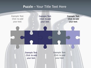 Vanishing Detour Right PowerPoint Template