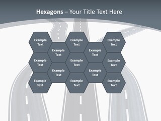 Vanishing Detour Right PowerPoint Template