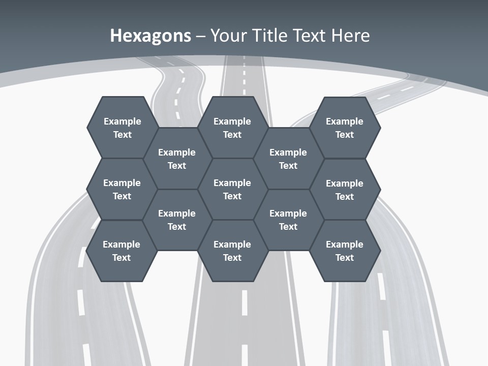 Vanishing Detour Right PowerPoint Template