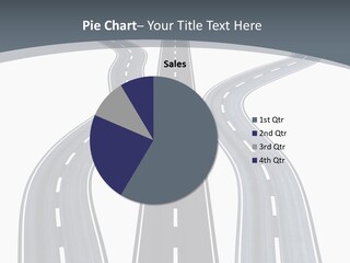 Vanishing Detour Right PowerPoint Template