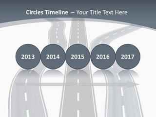Vanishing Detour Right PowerPoint Template