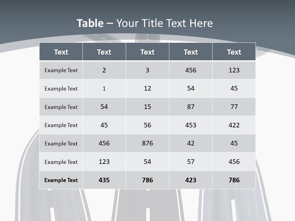 Vanishing Detour Right PowerPoint Template