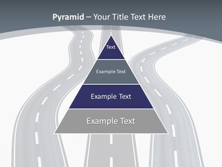 Vanishing Detour Right PowerPoint Template