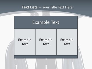 Vanishing Detour Right PowerPoint Template