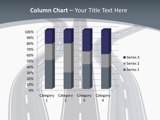 Vanishing Detour Right PowerPoint Template