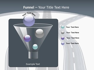 Vanishing Detour Right PowerPoint Template