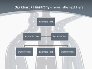 Vanishing Detour Right PowerPoint Template