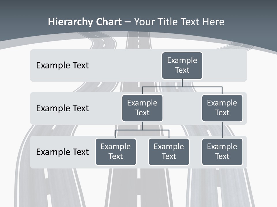 Vanishing Detour Right PowerPoint Template