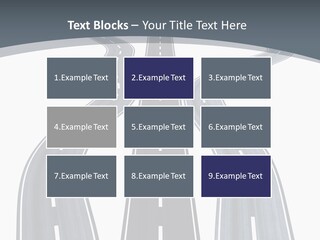 Vanishing Detour Right PowerPoint Template
