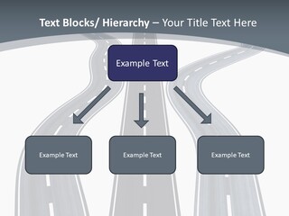 Vanishing Detour Right PowerPoint Template