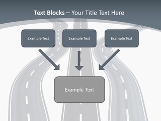 Vanishing Detour Right PowerPoint Template
