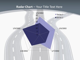 Vanishing Detour Right PowerPoint Template