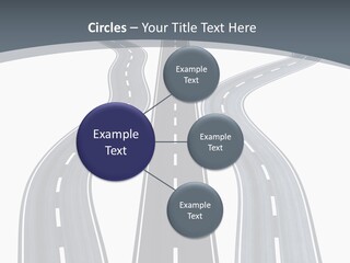 Vanishing Detour Right PowerPoint Template