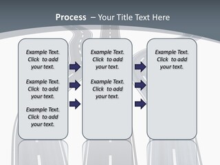 Vanishing Detour Right PowerPoint Template