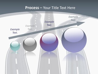 Vanishing Detour Right PowerPoint Template