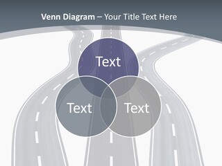 Vanishing Detour Right PowerPoint Template