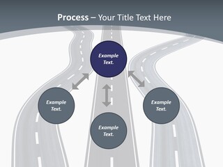 Vanishing Detour Right PowerPoint Template