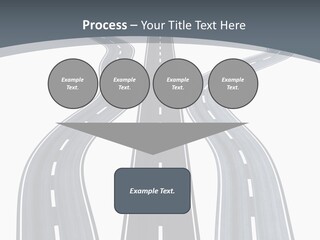 Vanishing Detour Right PowerPoint Template