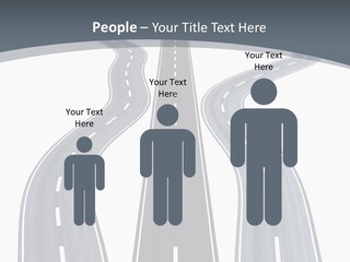 Vanishing Detour Right PowerPoint Template