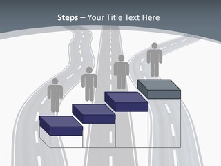 Vanishing Detour Right PowerPoint Template