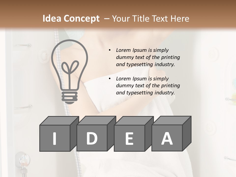 Beautiful Cubicle Positive PowerPoint Template