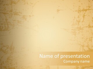 Old Canvas Brown PowerPoint Template