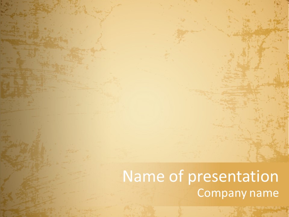 Old Canvas Brown PowerPoint Template