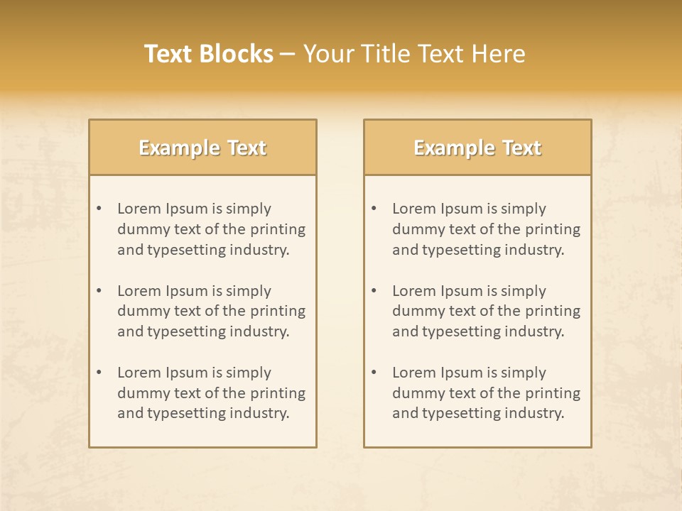 Old Canvas Brown PowerPoint Template