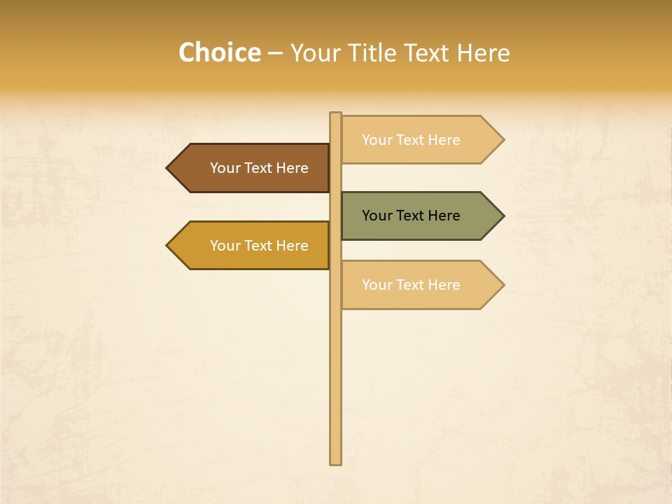 Old Canvas Brown PowerPoint Template