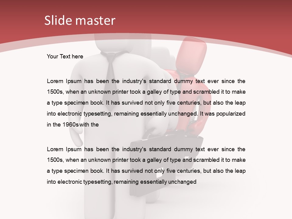 Metaphor Courage Work PowerPoint Template