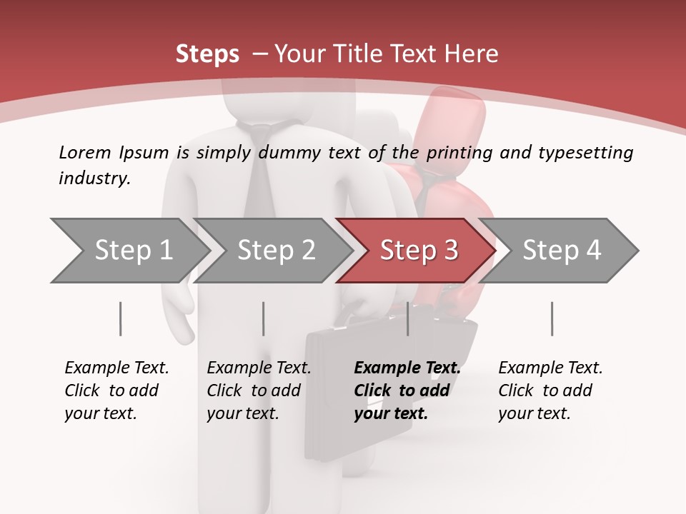 Metaphor Courage Work PowerPoint Template