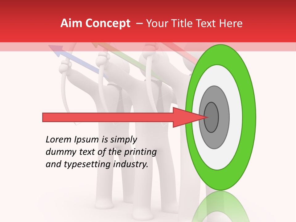 Success Symbol Target PowerPoint Template