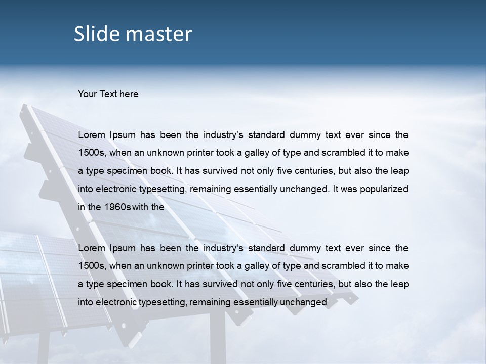 Electric Renewable Installation PowerPoint Template
