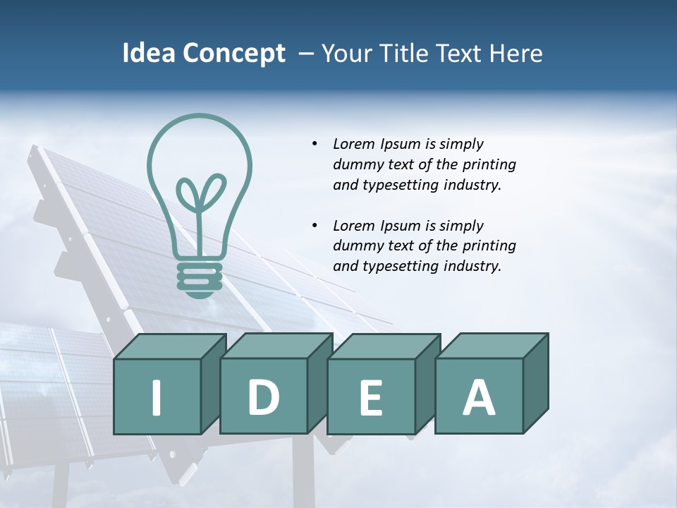 Electric Renewable Installation PowerPoint Template