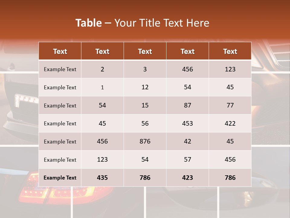 Mirror Back Metal PowerPoint Template