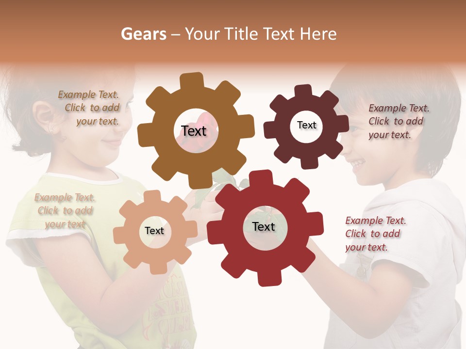 Family Sweet Caucasian PowerPoint Template