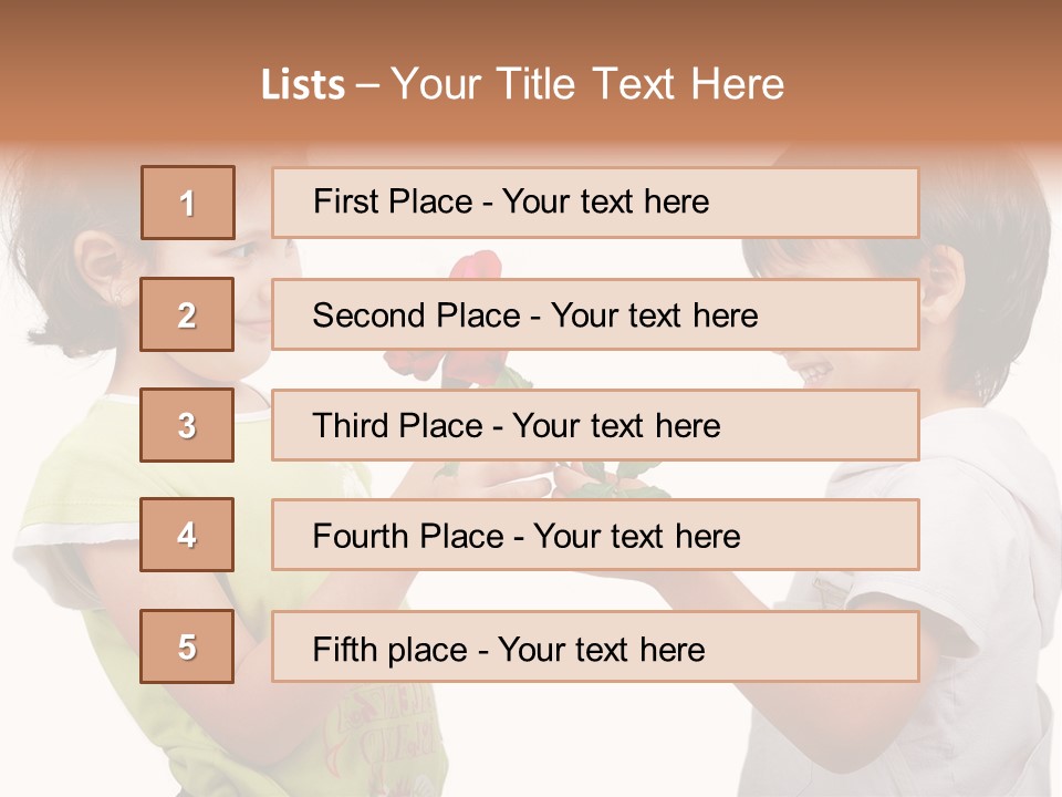 Family Sweet Caucasian PowerPoint Template