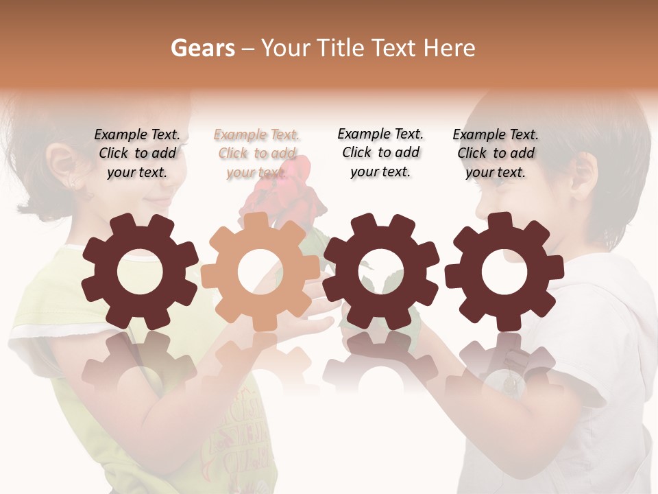 Family Sweet Caucasian PowerPoint Template