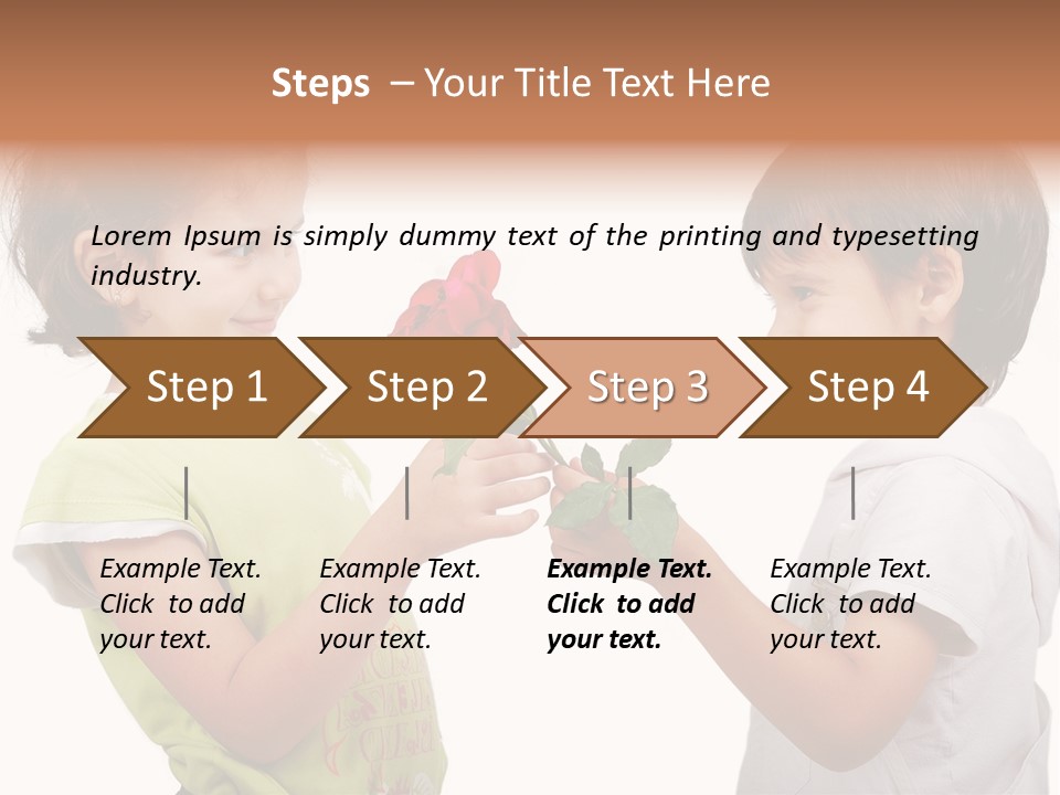 Family Sweet Caucasian PowerPoint Template