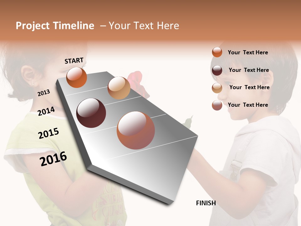 Family Sweet Caucasian PowerPoint Template
