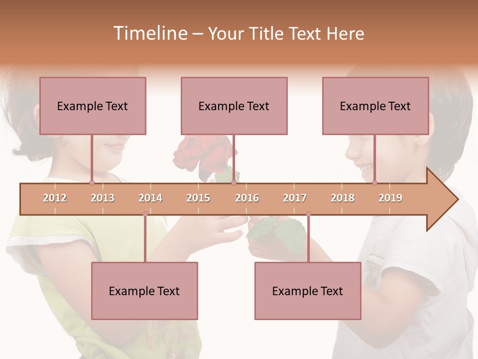 Family Sweet Caucasian PowerPoint Template