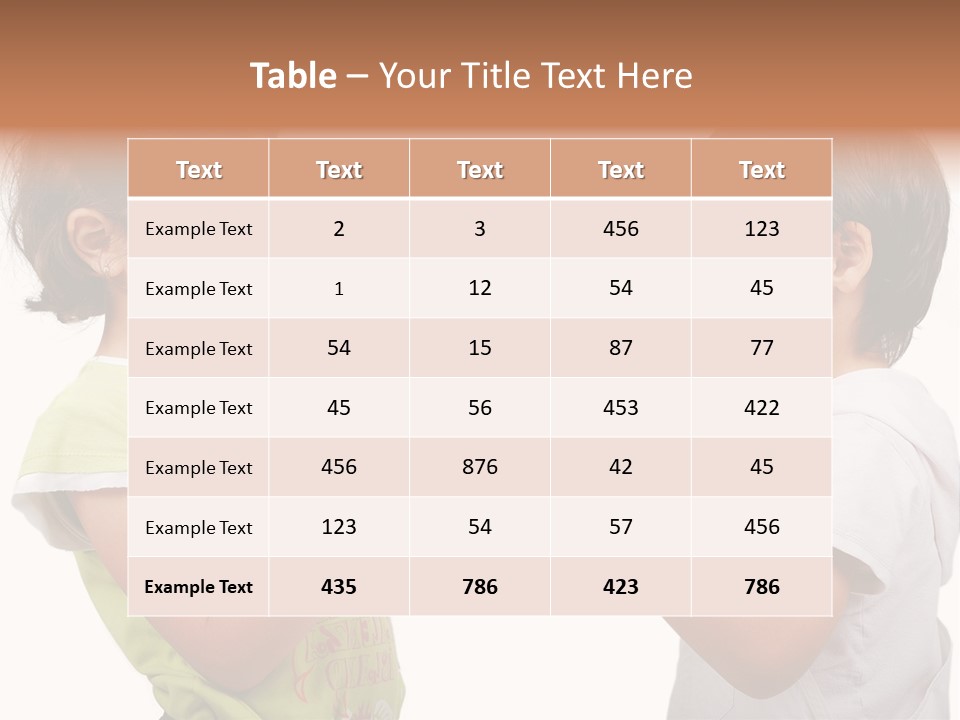 Family Sweet Caucasian PowerPoint Template