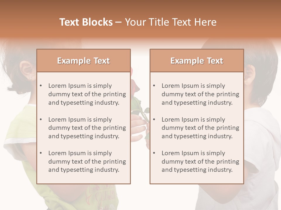 Family Sweet Caucasian PowerPoint Template