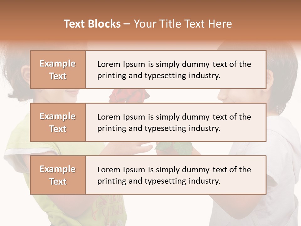 Family Sweet Caucasian PowerPoint Template