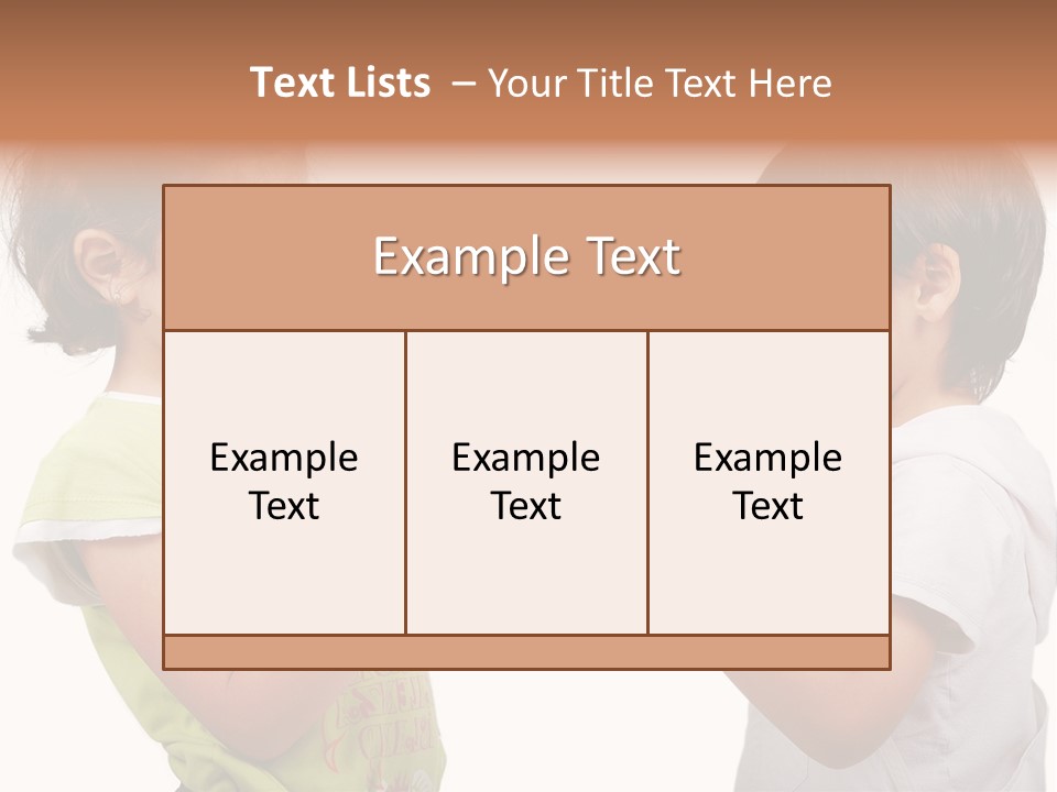 Family Sweet Caucasian PowerPoint Template