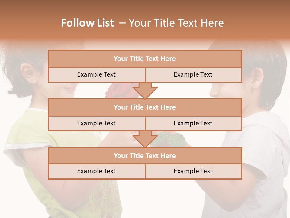 Family Sweet Caucasian PowerPoint Template