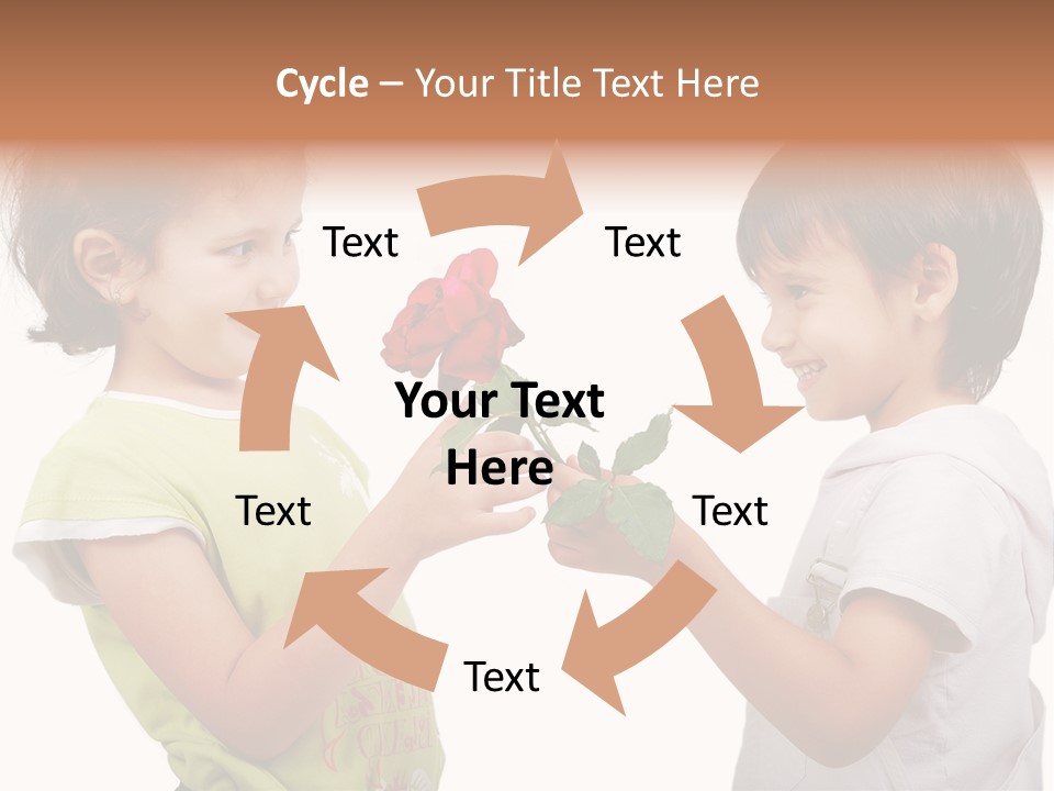 Family Sweet Caucasian PowerPoint Template