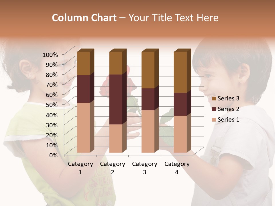 Family Sweet Caucasian PowerPoint Template