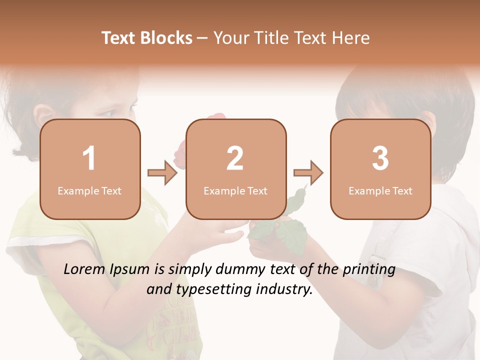 Family Sweet Caucasian PowerPoint Template